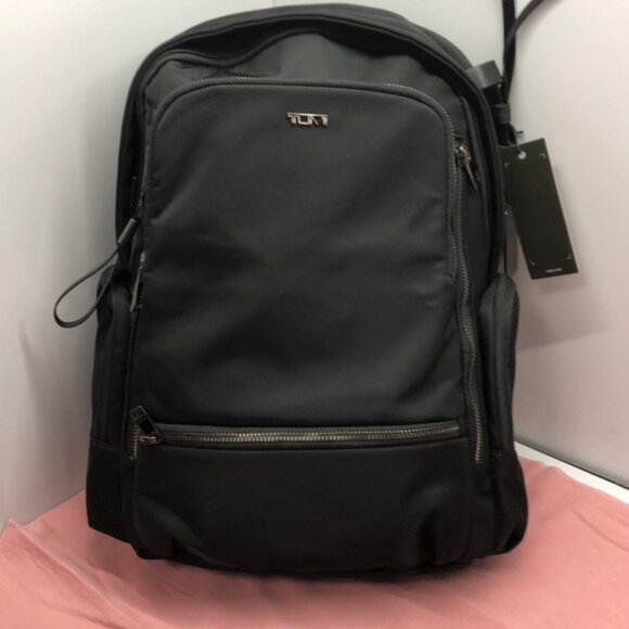 TUMI Voyageur Expandable Backpack - Sleek Black - Professional Commuter Ready - Picture 1 of 6